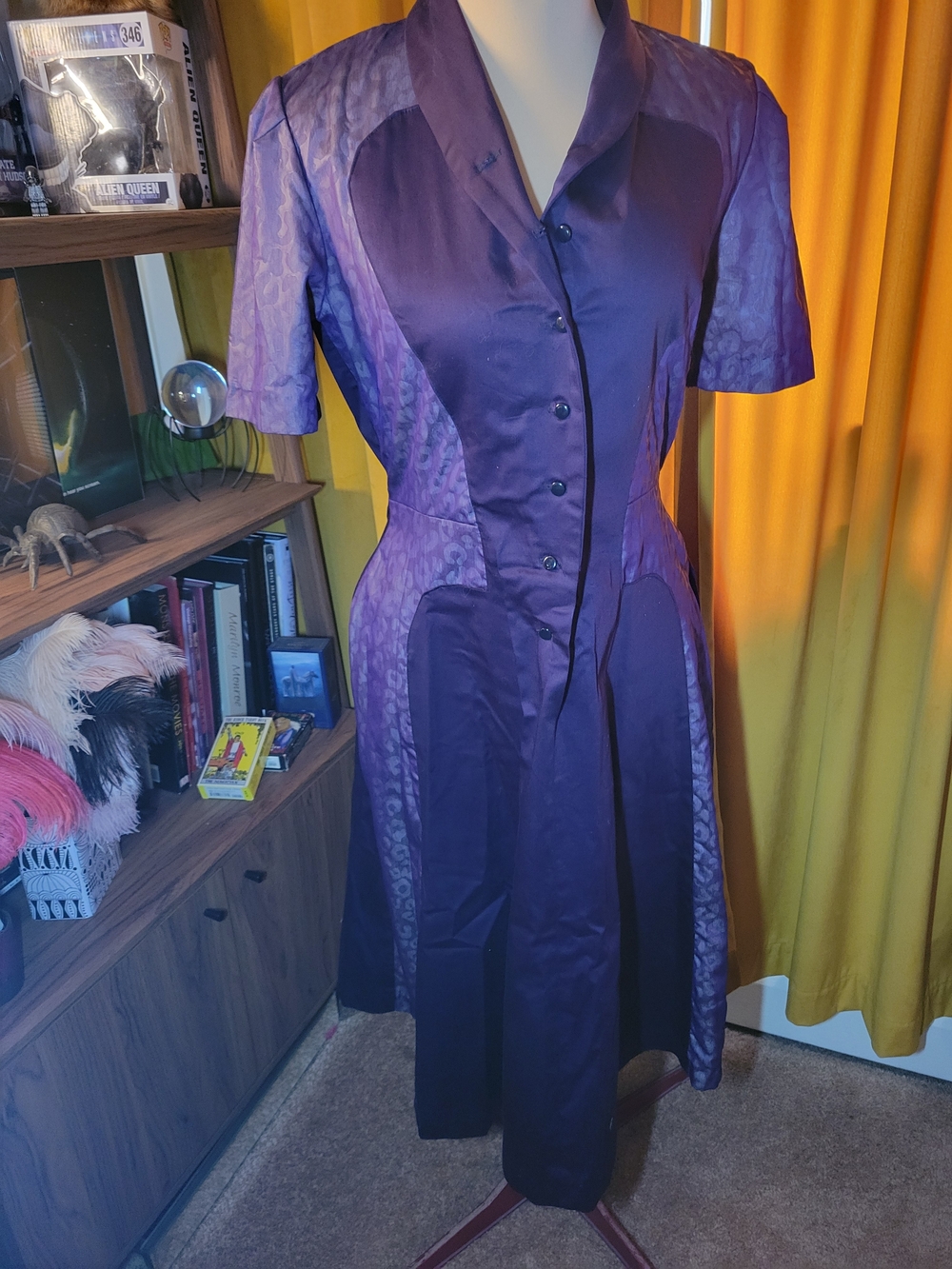 Handmade Button-Front Pinup Dress